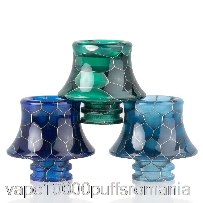 Vape Romania 510 Cone Piele De Sarpe Rasina Drip Tip Roșu
